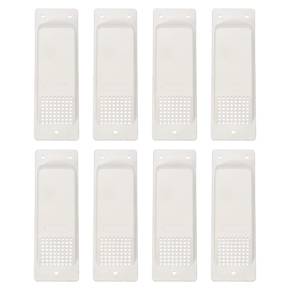 Uxcell 8 Inch Shipping Container Air Vent, 8 Pcs Cross Flow Ventilation Vent Kit Reduce Heat Humidity for Cargo Shipping Container Trucks Spaces, White