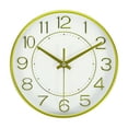 thumbnail image 1 of Uxcell 8 Inch Wall Clock Battery Operated Silent Non Ticking Round Modern Clock, Yellow, 1 of 6