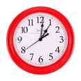 thumbnail image 1 of Uxcell 8 Inch Wall Clock, Quartz Battery Operated Silent Non-Ticking Round Wall Clocks, Red, 1 of 6