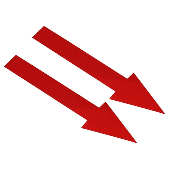 Uxcell 8" Length Directional Arrow Sticker Self Adhesive Wall Sign Red 10 Pack