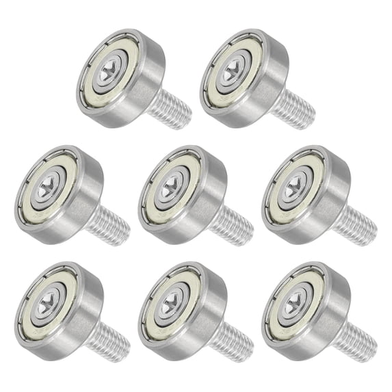 Uxcell 8 PCS Drawer Rollers 4x19mm Steel Bearing Roller Drawer Pulley Wheels