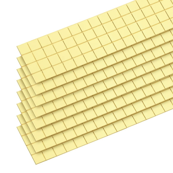 Uxcell 8 Pack 10 x 10mm Disco Tiles, Gold Self-Adhesive Glass Mirror Mosaic Tiles