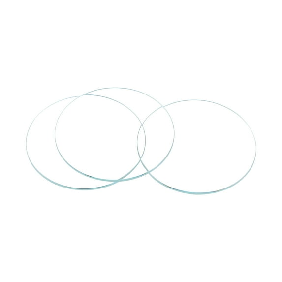 Uxcell 8 Pack 39mm Dia. Watch Glass Crystal Lens, Single Dome Round 1.5mm Edge Thickness Clear