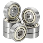 Uxcell 8 Pack 6300ZZ Deep Groove Ball Bearings, 10x35x11mm Chrome Steel Double Shield Bearing for Electric Motor, Home Appliances, Garden Machinery, ABEC5