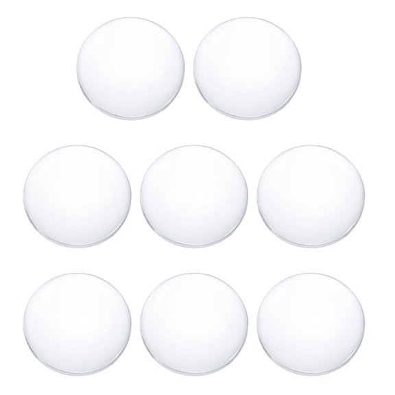 Uxcell 8 Pack Biconvex Lens, 4cm Dia. 10cm Focal Length Optical Lenses Magnifier Glass Double Convex for DIY Office Desk Home Science Experiment Telescope Lab Laser Optics