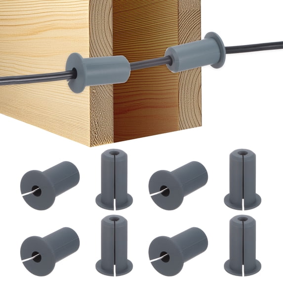 Uxcell 8-Pack Cable Routing Kit, 3/4 Inch Wall Hole Silicone Feed ...