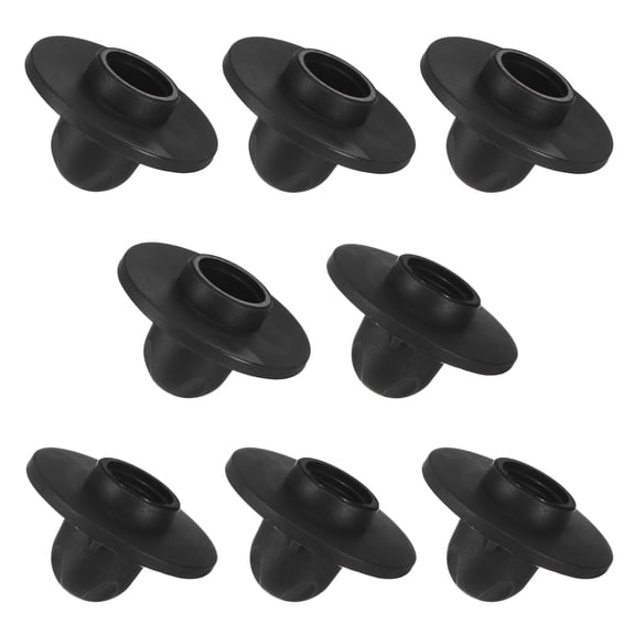 Uxcell 8-Pack Camping Chair Foot, 0.59"/ 15mm and 0.63"/ 16mm Each 4 Tubing Dia Leg Covers Anti-Slip Replacement for Outdoors, Black