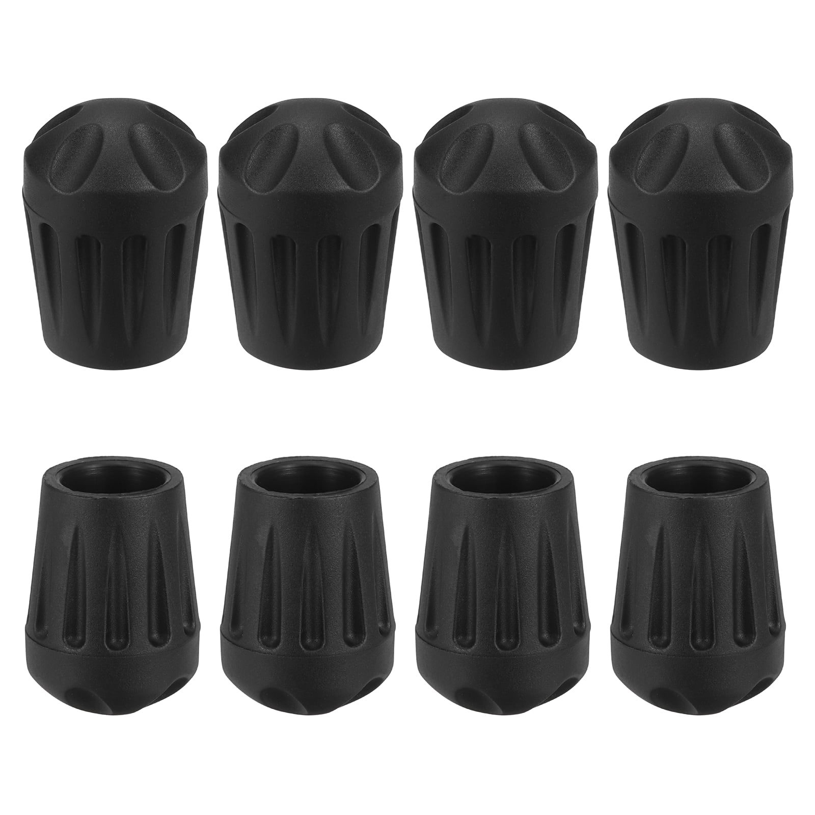 Uxcell 8-Pack Camping Chair Foot Covers – 0.59" Plastic Table Leg Protectors For Outdoor Furniture, Moon Chairs, And Folding Chairs