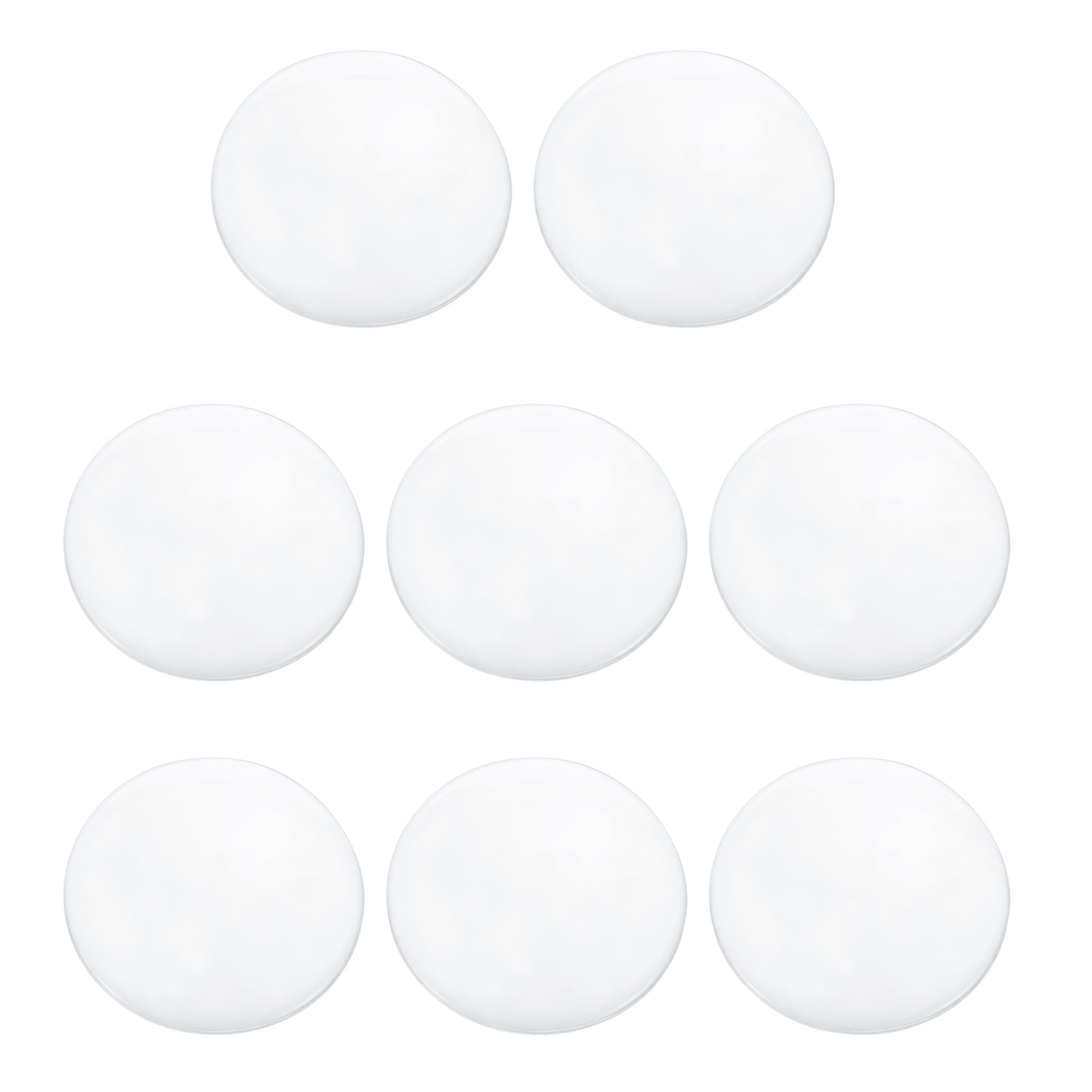 Uxcell 8 Pack Convex Lens, 5cm OD 30cm Focal Length Magnifier Lens Optical Lenses Magnifying Glass Flat Convex for DIY Crafts Office Home Science LED Spotlights Flashlights