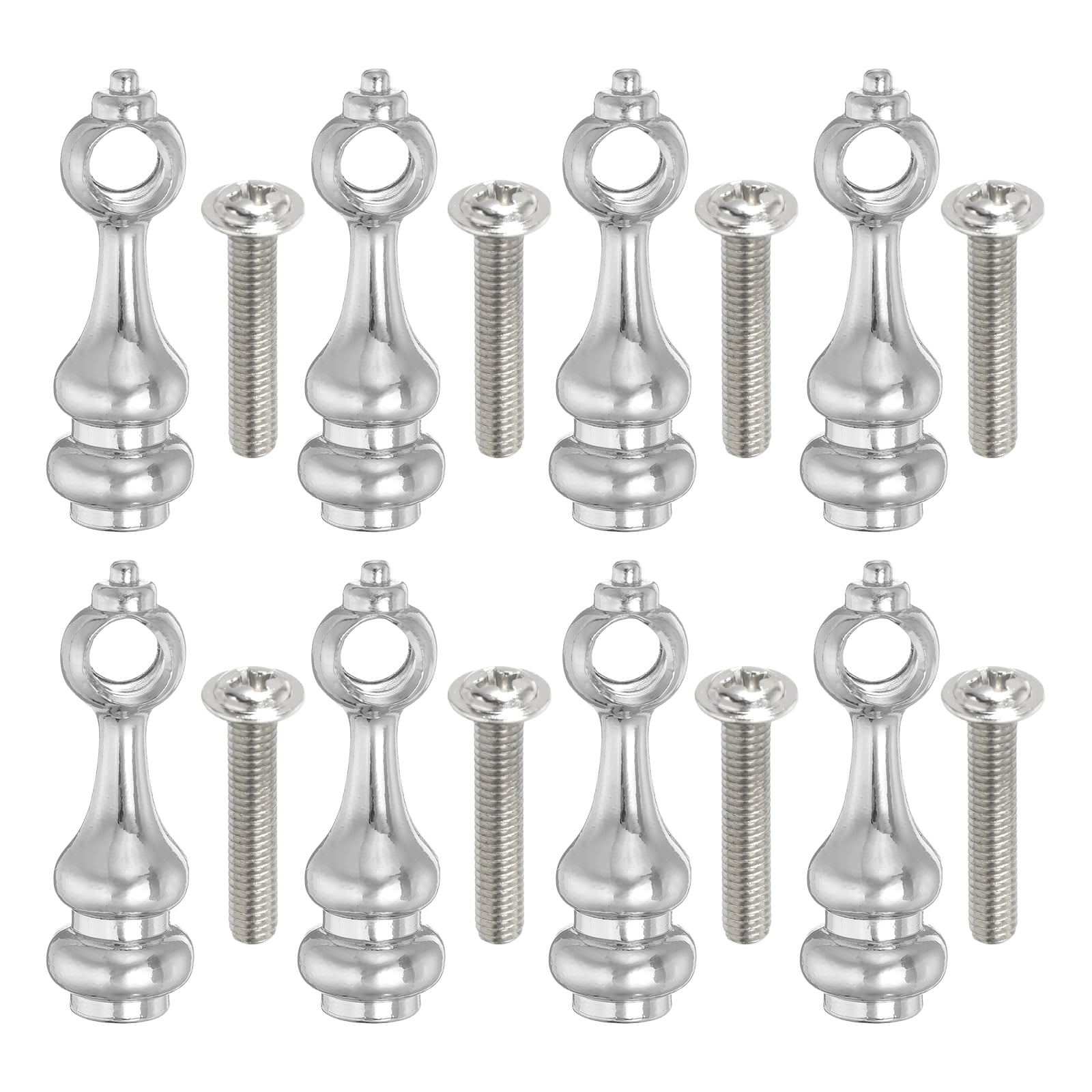 Shelf Rails And Posts Uxcell 8 Pack Metal Gallery Rail Post, Shelf Rail Connector with Screws ...