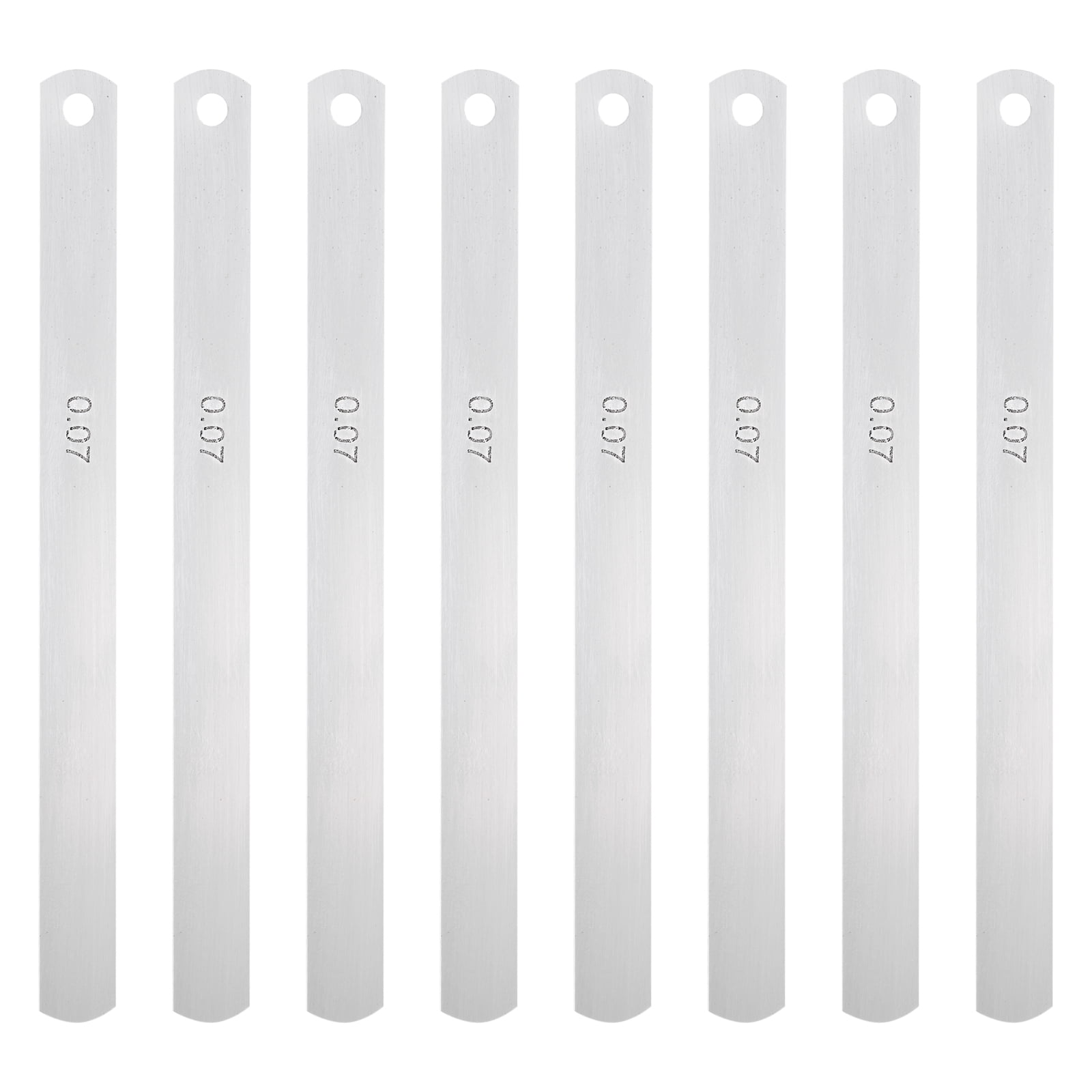 QUARKZMAN 8-teilige Metrische Fühlerlehre – 0,07 Mm Bis 0,75 Mm, Aus Manganstahl, Für Ventilspiel & Gitarrensetup