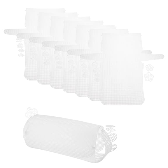 Uxcell 8 Pack Plastic Mesh Canvas Sheet, 13.3 x 14 Inch Plastic Mesh Sheet for Crochet  Purse Making, Blank Canvas for Embroidery, Crafting,  DIY Project, White (Small, 17.5 cm)