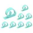 thumbnail image 1 of Uxcell 8 Pack Plastic Tablecloth Clips, Table Cloth Cover Clamps Curly Windproof Holder Clips 1.81" x 1.38", Green, 1 of 7