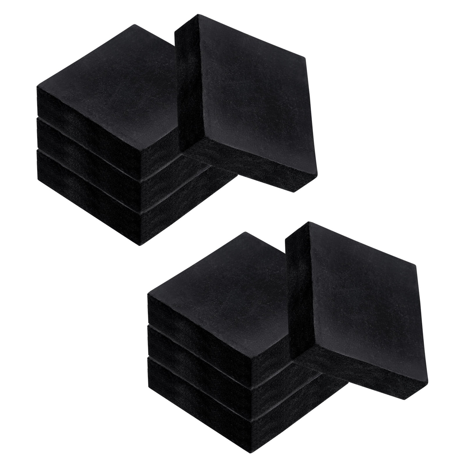 Uxcell 8 Pack Rubber Anti Vibration Pads, 2" x 2" x 0.6" Square Rubber Shock Absorbing Washer Pads, Non-Skid Protector Mat for Washer Dryer Air Conditioner Compressor