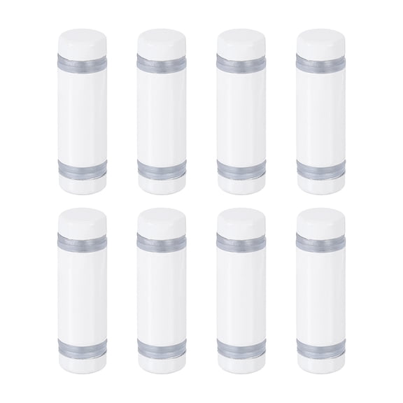 Uxcell 8 Pack Sign Standoff Screws, 1/2"x1.18" Stainless Steel Advertising Screws, White