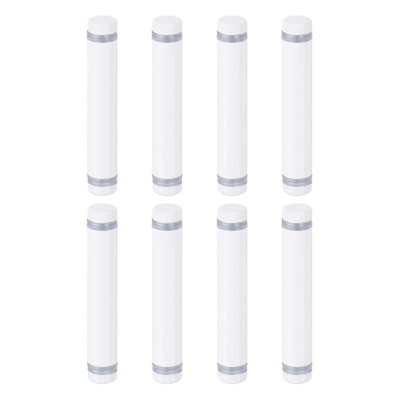 Uxcell 8 Pack Sign Standoff Screws, 1/2"x2.76" Stainless Steel Advertising Screws, White