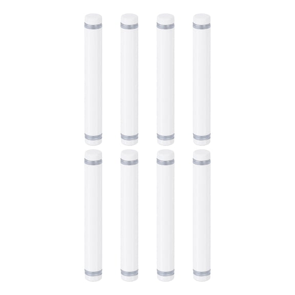 Uxcell 8 Pack Sign Standoff Screws, 1/2"x3.54" Stainless Steel Advertising Screws, White