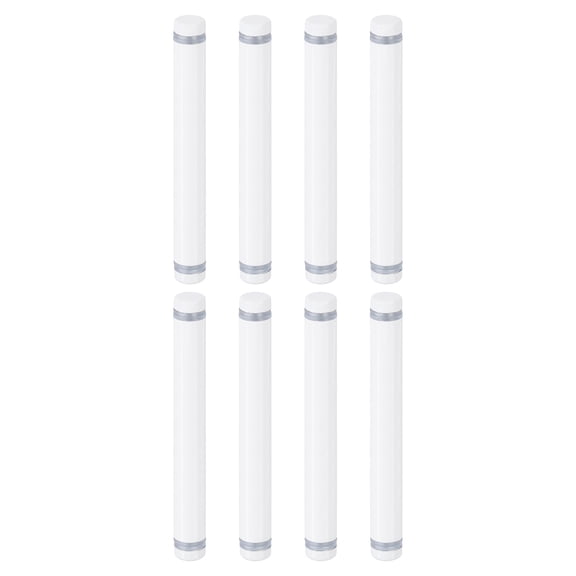 Uxcell 8 Pack Sign Standoff Screws, 1/2"x4" Stainless Steel Advertising Screws, White