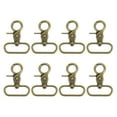 thumbnail image 1 of Uxcell 8 Pack Swivel Snap Hook, 38mm(1 1/2") Trigger Snap Heavy Duty Metal Lobster Claw Clasp Lanyard Clips for Straps Bags Belting Leathercraft, Bronze, 1 of 6