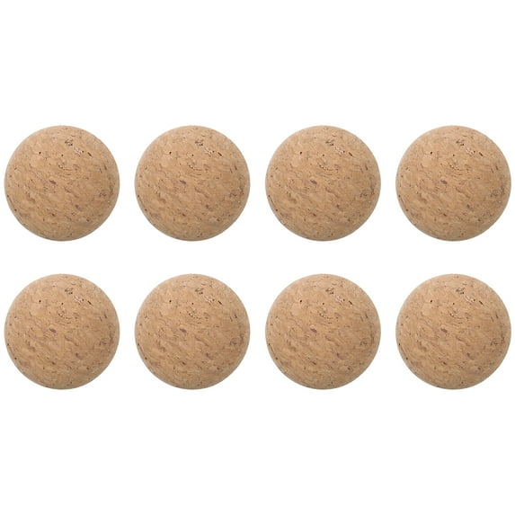 Uxcell 8 Pack Wine Cork Ball, 45mm/1.8 Inch Wooden Cork Ball Stopper Cork Caps Stoppers