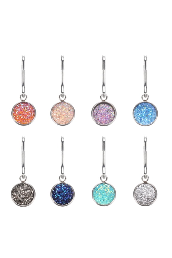 8 Pack Zipper Pulls Charm, Zipper Pull Replacement Repair Zip Head Handle for Luggage Clothing Jackets Backpacks Boots (Multicolor)