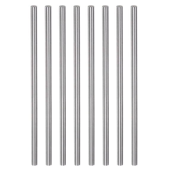 Uxcell 8 Packs 3.9mm x 100mm High Speed Steel (HSS) Round Rod Lathe Bar Stock DIY Tool