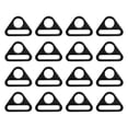 thumbnail image 1 of Uxcell 16 Pcs 1 1/4 Inch Triangle Buckles Adjuster Triangle D Rings Strap Black, 1 of 6