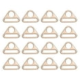 thumbnail image 1 of Uxcell 16 Pcs 1 1/4 Inch Triangle Buckles Adjuster Triangle D Rings Strap Gold, 1 of 6