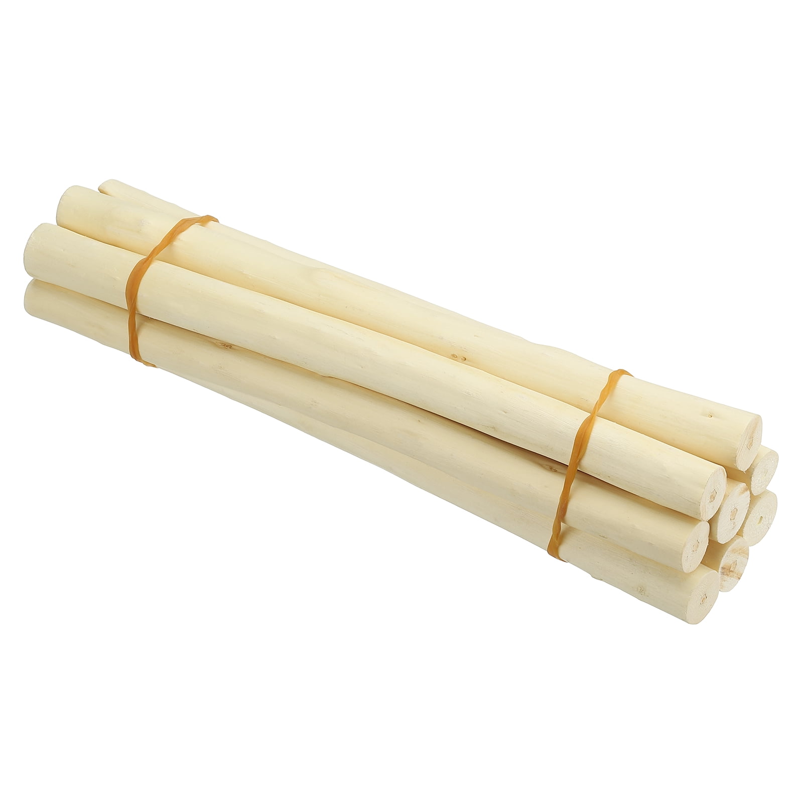 Uxcell 8 Pcs / 30cm Wood Log Sticks, 0.6-1.2inch inch in Diameter Natural Wood Craft Sticks, Dried Wood Sticks Decorative Wood Branch Sticks for DIY Crafts Accessory Photo Props, White