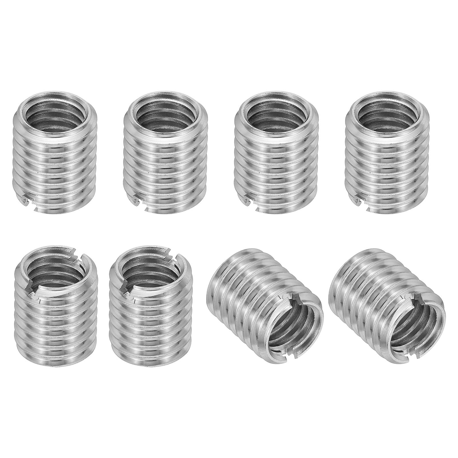 Uxcell 8 Pcs 316 Stainless Steel Thread Repair Insert Nut M10 x 1.5mm ...