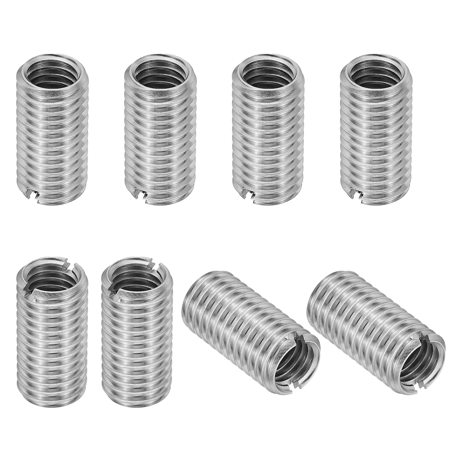Uxcell 8 Pcs 316 Stainless Steel Thread Repair Insert Nut M10 x 1.5mm ...