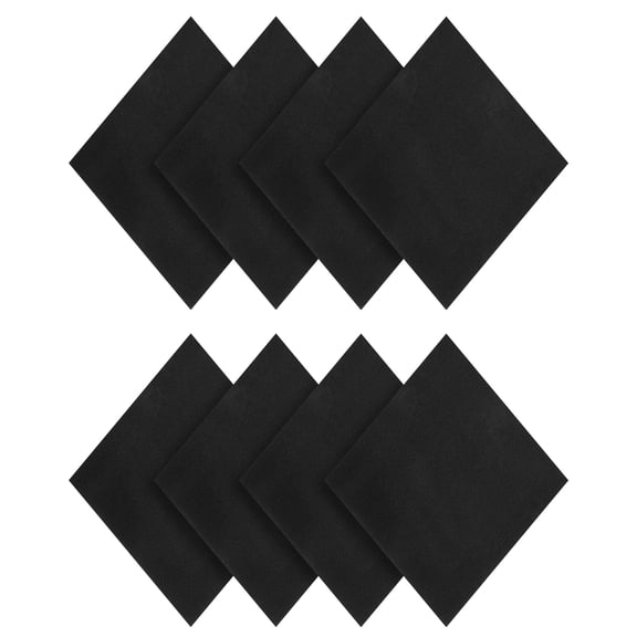 Uxcell 8 Pcs 4x4x1/16 Inches Adhesive Foam Padding Closed-cell Foam Sheet, Black