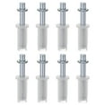 thumbnail image 1 of Uxcell 8 Pcs Bifold Door Hardware Top Pivot 3/8 Inch Spring Loaded Bi-Fold Top Pivot for Folding Pocket Door, 1 of 5