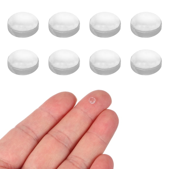 Uxcell 8 Pcs Convex Lens, 4mm OD 4mm Focal Length Magnifier Lens Optical Lenses Borosilicate Magnifying Glass Flat Convex for DIY Crafts Office Home Science LED Spotlights Flashlights