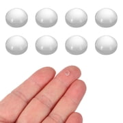 Uxcell 8 Pcs Convex Lens, 5mm OD 5mm Focal Length Magnifier Lens Optical Lenses Borosilicate Magnifying Glass Flat Convex for DIY Crafts Office Home Science LED Spotlights Flashlights