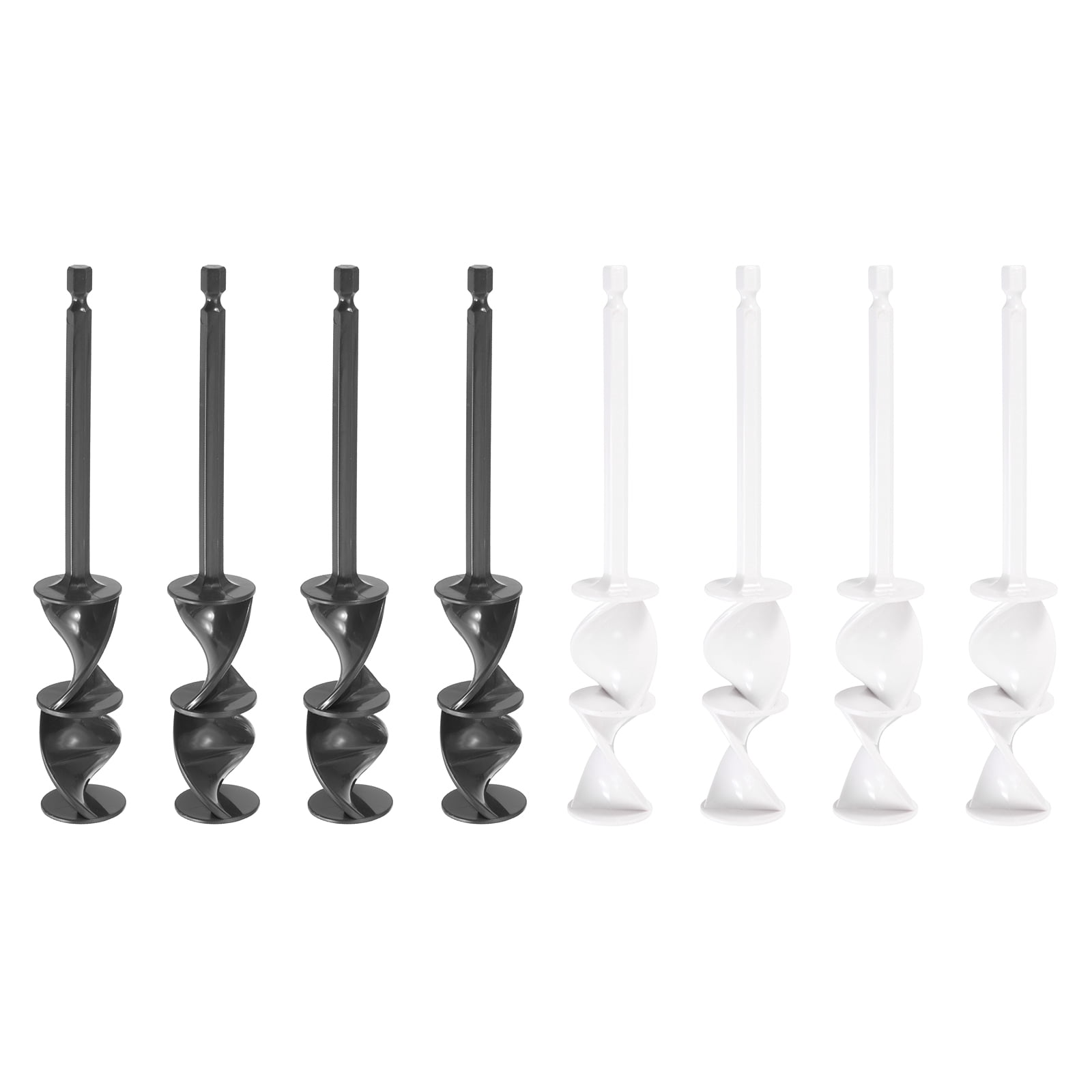 Uxcell 8 Pcs Drill Paint Mixer Epoxy Resin Mixer Helix Reusable ...