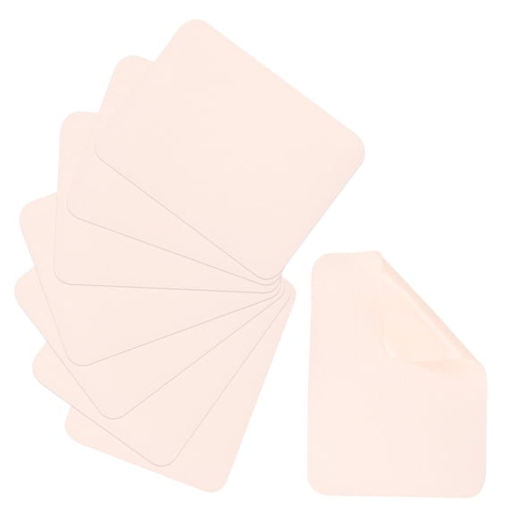 Uxcell 8 Pcs Fabric Iron on Patches, 3.7 x 4.9 Inch Twill Imitation Denim Jean Pants Inside & Outside Patch for Cotton Clothes Ripped Jean Bag Hat Holes Repair Decorating Kit, Light Pink