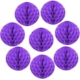 thumbnail image 1 of Uxcell 8 Pcs Honeycomb Balls, 6" Dia Honeycomb Flower Paper Pom Poms Paper Flowers Crafts for DIY Crafting Home Decor Birthday Christmas Party, Light Purple, 1 of 7