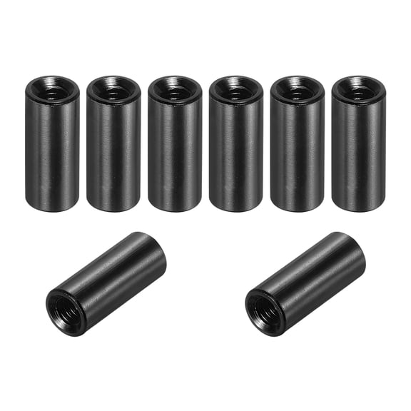 Uxcell 8 Pcs M3x15mm Round Aluminum Standoff Column Spacer, Coupling Screws Female Threaded Spacers for RC Multirotor Parts DIY FPV Quadcopter (Black)