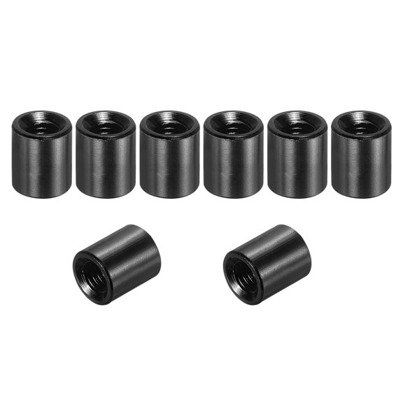 Uxcell 8 Pcs M3x6mm Round Aluminum Standoff Column Spacer, Coupling Screws Female Threaded Spacers for RC Multirotor Parts DIY FPV Quadcopter (Black)