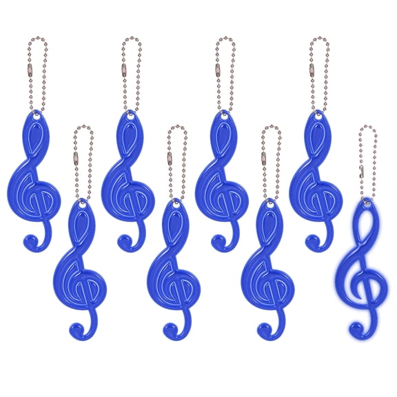 Uxcell 8 Pcs Reflective Pendants, 5.9 x 1.5 Inch Reflective Strips Safety, Dark Blue