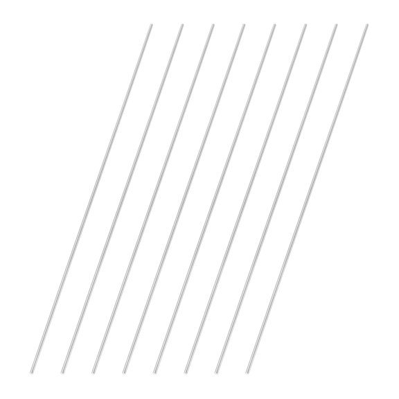Uxcell 8 Pcs Round Steel Rod 1.7mm Diameter HSS Lathe Bar Stock Tool 200mm Long for Shaft Gear Drill Lathes Boring Machine Turning Miniature Axle Cylindrical Pin DIY Craft Tool