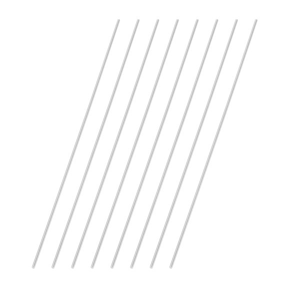 Uxcell 8 Pcs Round Steel Rod 1.9mm Diameter HSS Lathe Bar Stock Tool 200mm Long for Shaft Gear Drill Lathes Boring Machine Turning Miniature Axle Cylindrical Pin DIY Craft Tool