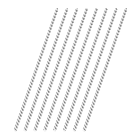 Uxcell 8 Pcs Round Steel Rod 2.8mm Diameter HSS Lathe Bar Stock Tool 150mm Long for Shaft Gear Drill Lathes Boring Machine Turning Miniature Axle Cylindrical Pin DIY Craft Tool