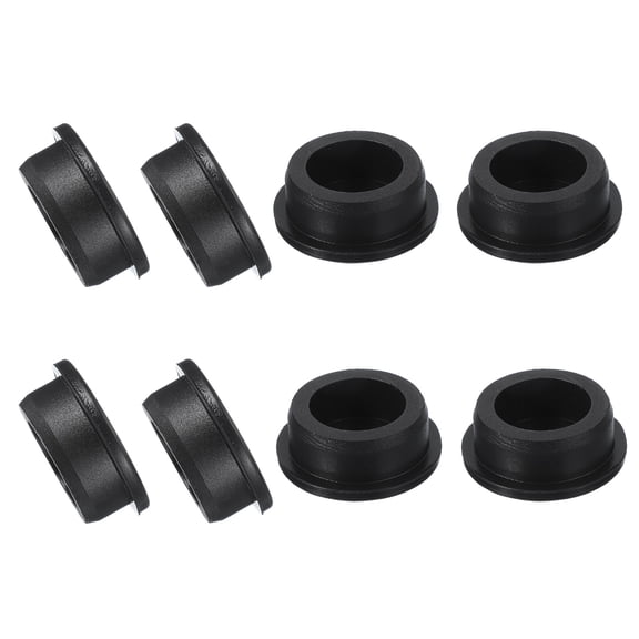 Uxcell 8 Pcs T Shaped Silicone Plug, Dia 33 mm/1.3 Inch Elastic Waterproof Silicone Plug Reusable Bottle Stopper Sealing Round Hole Plug for Pipes Equipment, Black