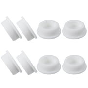 Uxcell 8 Pcs T Shaped Silicone Plug, Dia 35 mm/1.38 Inch Elastic Waterproof Silicone Plug Reusable Bottle Stopper Sealing Round Hole Plug for Pipes Equipment, White