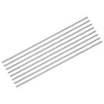 thumbnail image 1 of Uxcell 8 Pcs Titanium Round Rod, 0.06" Dia(1.5mm) 8" Length GR5 Metal Solid TC4 Titanium Round Bar Rod Stock for Model Plane Cars Ship DIY Craft, 1 of 7