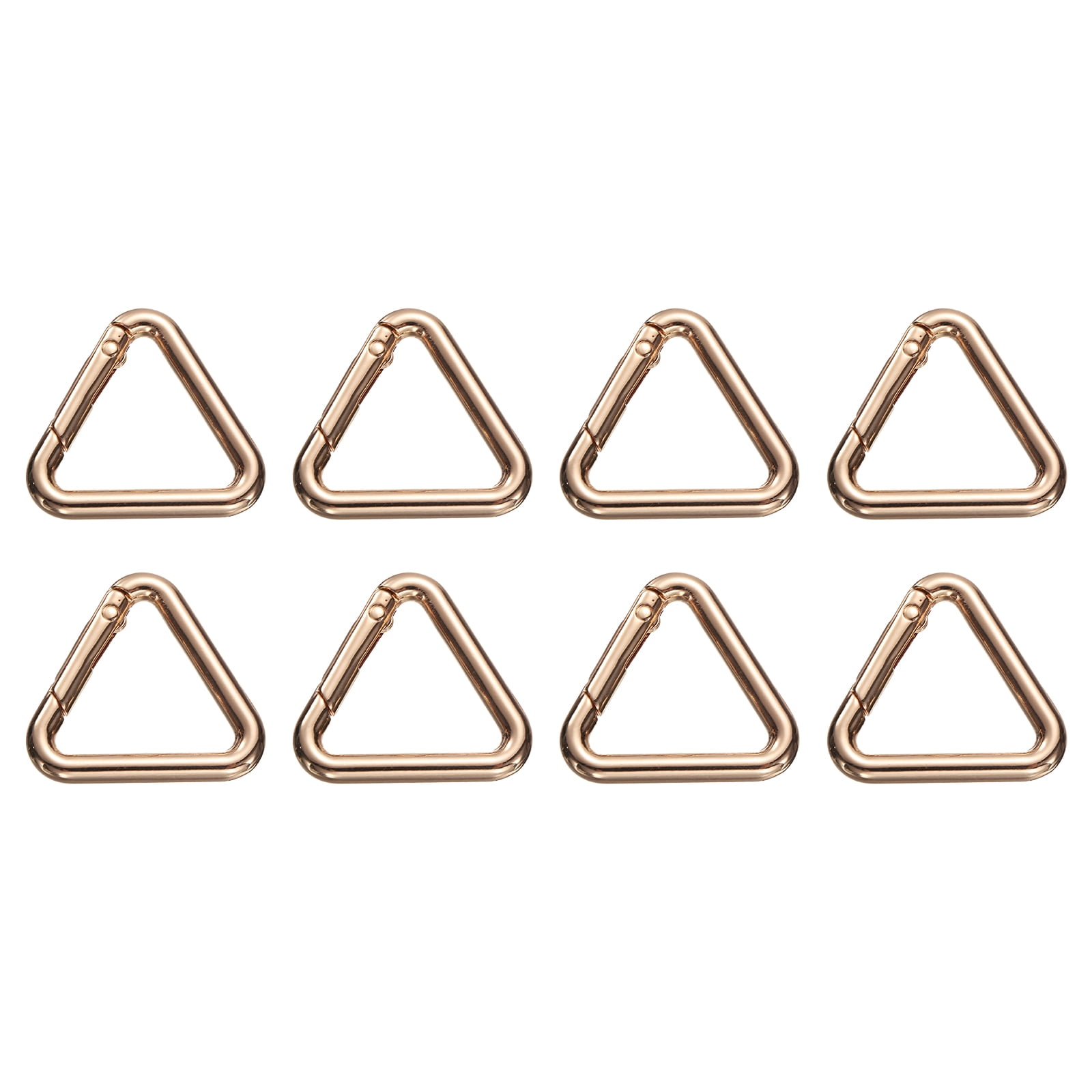 Spring Key Ring Buckle Uxcell 8 Pcs Triangle Spring Key Ring 1.3 Inch Metal Buckle Spring Snap ...