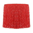 thumbnail image 1 of Uxcell Sequin Chainette Fringe Trim, Tassel Sewing Trim Fringes for Latin Red 2 Yard x 8 In, 1 of 7