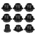thumbnail image 1 of Uxcell 8 Set Leveling Feet,30x30mm Plastic Square Adjustable Furniture Leg Leveling For Table Chair, 1 of 6